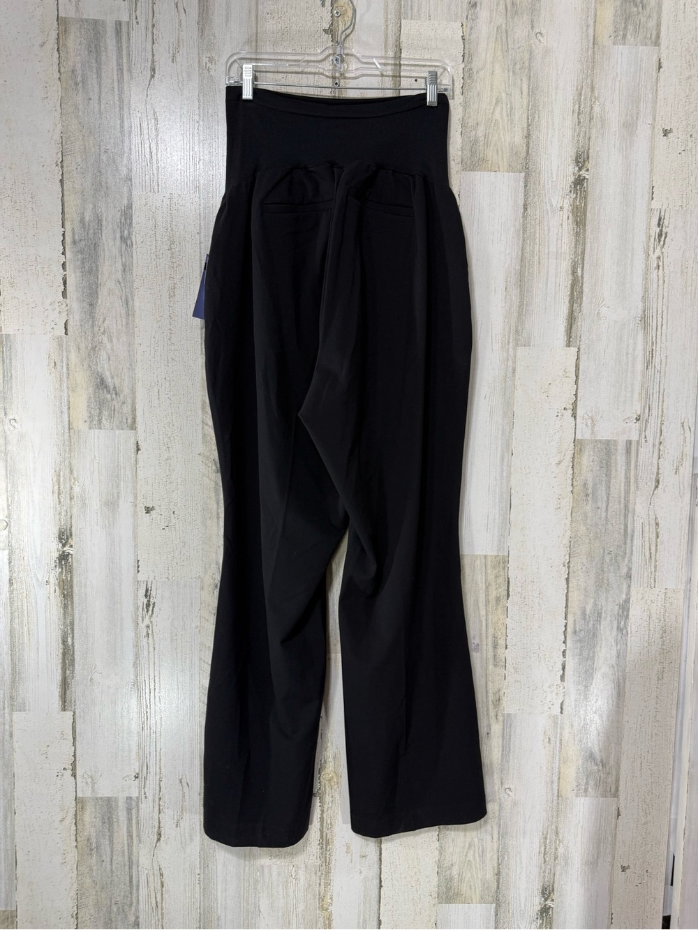 Motherhood Maternity Black Wide-Leg High-Waist Maternity Pants - Picture 9 of 14